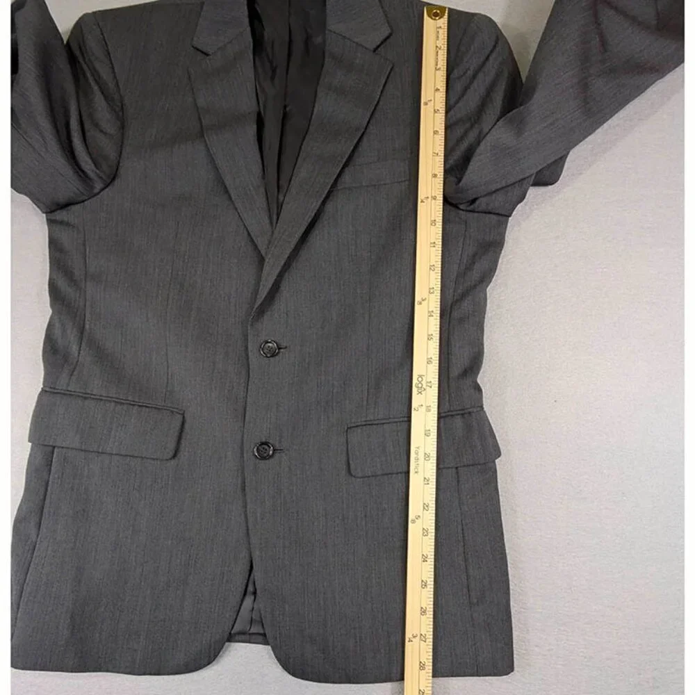 Jos A Bank Classic Collection Blazer Mens 38R 100%‎ Wool Gray 2 Button Dual Vent